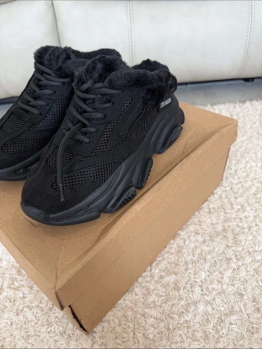 Steve Madden Women's Fleece-Lined Chunky Sneaker